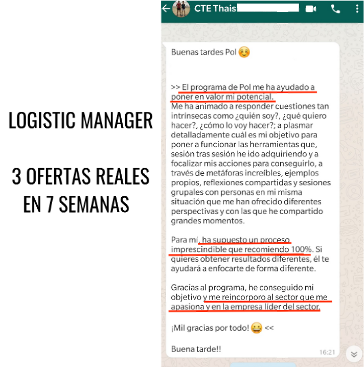 testimonio thais
